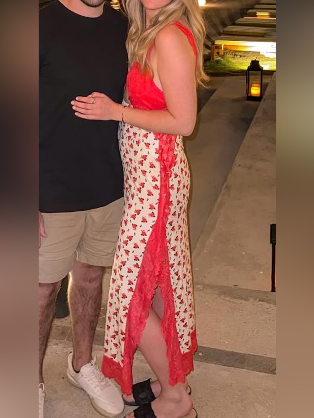 Lace Floral Slip Dress